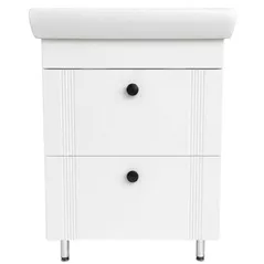 Шкаф под умывальник Mashtab 22275 Palma (ML) cu 2 sertare 650x470x850 Alb mat