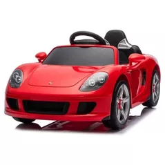 Электромобиль Chipolino ELKPCAL02603RE Porsche Carrera GT LUX red, EVA wheels, leather seat