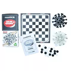 Настольная игра Maximus MX5476 Joc de masă Șah, dame + 7 jocuri