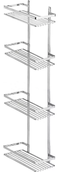 Полка для ванной Teknotel ES060 Raft 4 niveluri 20x27x76cm, metal alb
