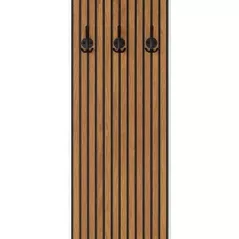 Вешалка для одежды Fabrik Home Hardy 622x1379x50 (панно с крючками для прихожей) Дерево/чёрный ясень