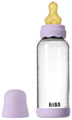 Поильник BIBS 50202291 Biberon din sticla anticolici Boheme Violet Sky cu tetina din latex 3+ luni, 240ml