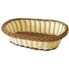 Хлебница Promstore 10555 Корзинка для хлеба плетеная овальная 23.5x16x6cm