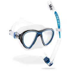 Аксессуар для плавания Cressi-Sub Set inot QUANTUM + ITACA ULTRA DRY COMBO clear/blue (DM400020)