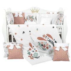 Lenjerie de pat pentru copii PernaMea Set lenjerie 8 piese Premium Elefant (PM.105896/4)