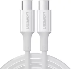 Кабель для моб. устройства Ugreen 60551 Cable Type-C 2.0 to Type-C 2.0 5A 100W 1m, White, US300