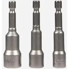 Набор головок, бит, насадок RTRMAX RB510 Магнитные головки-биты 8, 10, 13x65 мм (3 шт.)