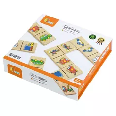 Joc educativ de masă Viga 59623V Dominoes Vehicles