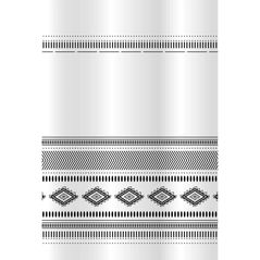 Perdea de duș Bisk 08178 TXT ETNO, alb/negru, 180x200