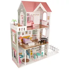 Căsuță pentru păpuși Richi (63376) Casuta din lemn pentru papusi