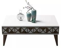 Журнальный столик Trendy Linie, alb 90x34x60cm