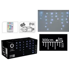 Гирлянда Promstore 20336 Luminite de Craciun Cortina, 85LED, alb, 3x0.6m, 8reg.+telecom.