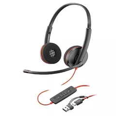 Căști pentru gaming Poly Blackwire 3220 Stereo USB-C (Bulk) (8X228A6)