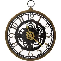 Часы H&S 50950 de perete rotund D26cm, mecanism transparent