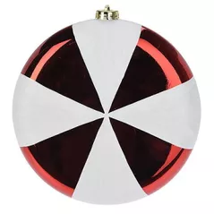 Новогодний декор Promstore 27451 Decoratiune suspendabila Macaron 20x5cm, rosu-alb