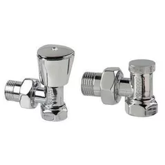 Supapă de închidere Arco 38922 Set robinet tur/retur, pentru uscatoare 1/2", crom, Teide Plus (KCM22)