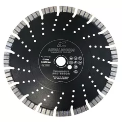 Disc de tăiere Arvaliscom 132134 Disc diamantat p/u beton FX-580 segm 17mm 300x25.4