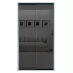 Шкаф Bayro Parma Gaphite 1200x2250x600 белый, купе
