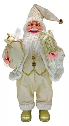 Новогодний декор Promstore 20070 Mos Crăciun, 60cm, Golden Christmas cu cadouri