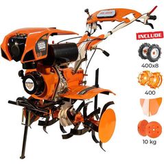 Motocultor Ruris 651KSD + freza + rarita + roti metal + contragreutati