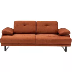 Canapea Trendy Mustang portocaliu, 99x83x199cm