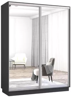 Шкаф Mobildor-Lux Fox uși glisante din oglinzi (170x60x200H cm) Anthracite