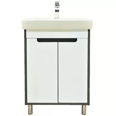 Шкаф под умывальник Bayro Venus под умыв. Neon 500 бетон чикаго тёмный