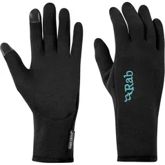 Одежда для спорта Rab Manusi dame Power Stretch Contact Black S (QAH-56-BL-S)