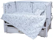 Детское постельное белье PernaMea Set lenjerie 5 piese Junior Happy Baby Albastru (PM.101649/1)