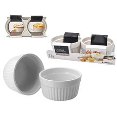 Форма для выпечки Excellent Houseware 55429 Set forme pentru copt/servire 2buc, 200ml, ceramica