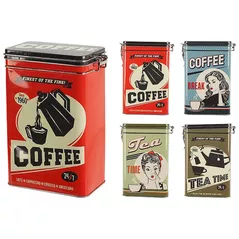 Короб для хранения Promstore 52618 Cutie metalica 11x7x18cm Coffee/Tea