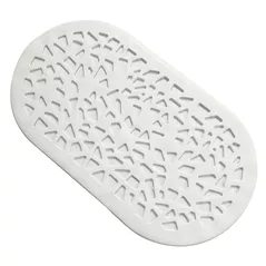 Covoraș de baie Bisk 06761 antiderapant, 68x39, alb, GRENADA