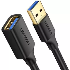Кабель для IT Ugreen 30127 USB 3.0 Extension Male Cable 3m | US129, Black