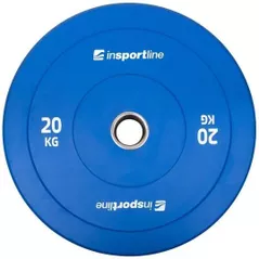 Гантель inSPORTline SL-00014312 Disc d=50mm Bumper Plate Go 20kg 31398