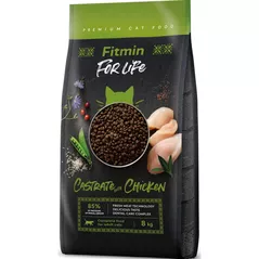 Hrană pentru animale de companie Fitmin Cat For Life Castrate Chicken 8kg