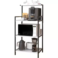 Etajeră Bofigo Bucatarie, 3 nivele, 63x47x129 cm, Alb (28-01-01)