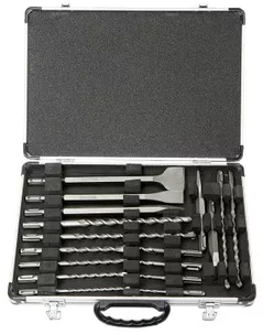 Набор головок, бит, насадок Makita D-42444 Set 17 dalti/burghie valiza alum. 250mm