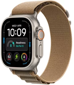 Ceas inteligent Apple Watch Ultra 4 GPS Cellular 49mm Natural Titanium Case with Desert Alpine Loop S MJAE4