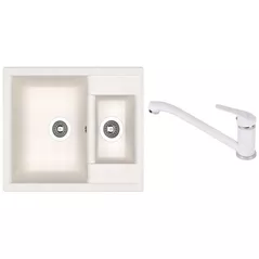Мойка кухонная со смесителем Dr.Gans Astra 620K + SanDonna F 1066 alb
