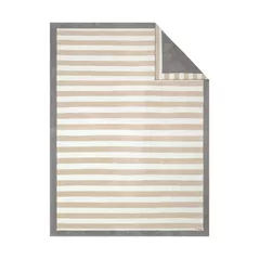 Плед s.Oliver 2656/380 Jacquar Decke 150х200 Beige/grey