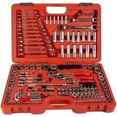 Набор ручных инструментов Jetech 018J150 Набор торцевых головок метрических и дюймовых 1/2", 3/8", 1/4", 150 предметов