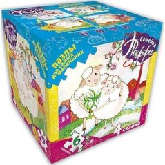 Puzzle Strateg 20169 Puzzle 4 in 1 Familia Puffy