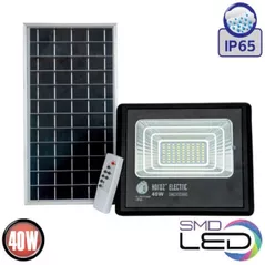 Прожектор Horoz TIGER-40W, 6400K, cu panou solar (0PRJ-068-012-0040-011)