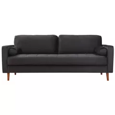 Canapea Trendy Roma Negru, 90x70x215cm (3 locuri)