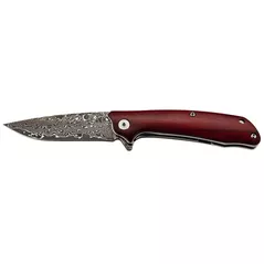 Cuțit turistic Puma Solingen 7311511 TEC damascus one-hand sandal wood clip Kernlage 8Cr13 + 33-Lagen Damast