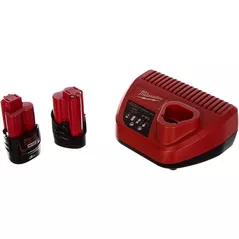 Зарядные устройства и аккумуляторы Milwaukee 4933451902 M12NRG-302 Set de acumulatoare 12V 3.0 Ah x2 si incarcator