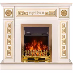 Камин электрический ArtFlame Versailles & Galileo gold, 1020x1100x300 mm, Fildeş