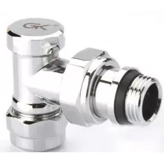 Supapă de închidere Radiva 130059 Robinet calorifer coltar Retur PEX D1/2" FEx16 crom