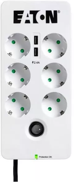 Filtru electric EATON Protection Box 6 USB DIN (PB6UD)