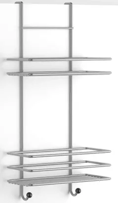 Полка для ванной Teknotel Raft 2 niveluri metal 17x30x50cm, chrom